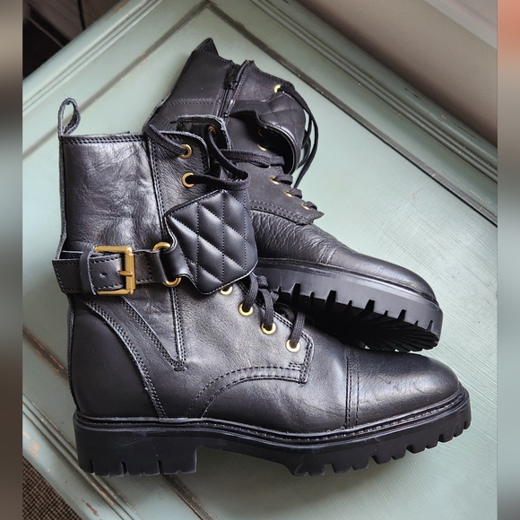 Mango genuine leather combat boot - Picture 3 of 3